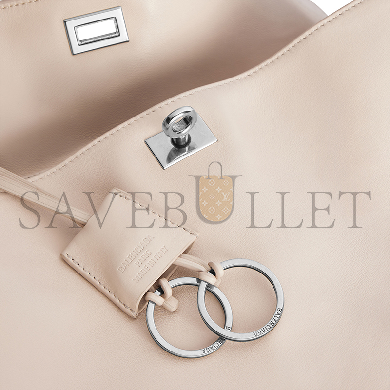 BALENCIAGA WOMEN'S RODEO HANDBAG MEDIUM IN ALMOND 7897722AA4U2910 (35*23.3*10.9cm)